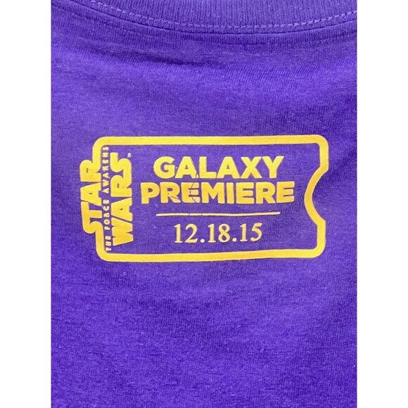 Star Wars Galaxy Premiere 2015 T-Shirt Small Purple New Official Tee - Picture 4 of 5